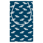 Dackel Party Dackel Dog Geschenktaschen Kleine Geschenktüte (Rückseite)