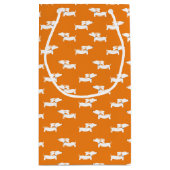 Dackel Party Dackel Dog Geschenktaschen Kleine Geschenktüte (Rückseite)