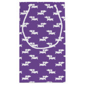 Dackel Party Dackel Dog Geschenktaschen Kleine Geschenktüte (Rückseite)