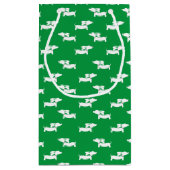 Dackel Party Dackel Dog Geschenktaschen Kleine Geschenktüte (Rückseite)