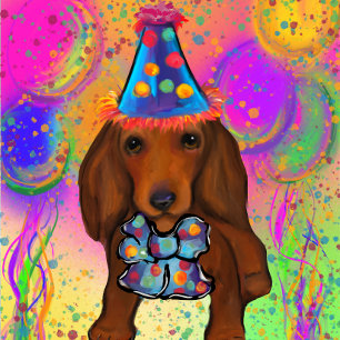 Dackel Party Einladung