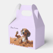 Dackel Party Geschenkschachtel (Vorderseite)