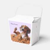 Dackel Party Geschenkschachtel (Vorderseite)