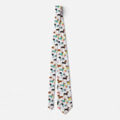 Dackel Party Neck Tie Krawatte (Rückseite)