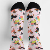 Dackel Party Socken (Oben)