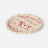 Dackel Party Teller Geburtstagsparty Teller (Schrägansicht)