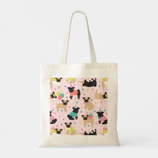 Dackel Party Totbeutel Tragetasche (Rückseite)