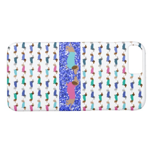 Dackel Pastel Case-Mate iPhone Hülle (Rückseite (Horizontal))
