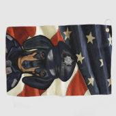DACKEL PATROL GOLFHANDTUCH (Horizontal)