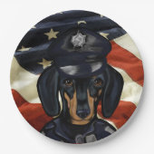 DACKEL PATROL PAPPTELLER (Vorderseite)