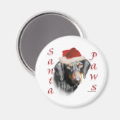 Dackel Paws (glatt) Magnet (Vorderseite/Rückseite)