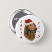 Dackel Paws - Langhaar Button (Vorne & Hinten)