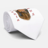 Dackel Paws - Langhaar Krawatte (Gerollt)