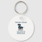 Dackel Personal Stalker Schlüsselanhänger (Vorderseite)