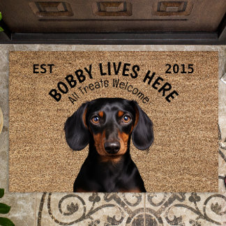 Dackel Personalisiert Fußmatte