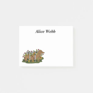 Dackel-personalisierte klebrige Anmerkungen Post-it Klebezettel