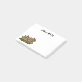 Dackel Personalisierte Sticky Notes Post-it Klebezettel (angewinkelt)