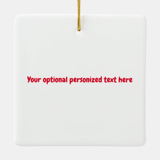 Dackel Personalisierter Baum Keramikornament (Rückseite)