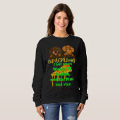 DACKEL PET FUNNY DACKEL DOG TV CUDDLE UND ESSEN SWEATSHIRT (Vorne ganz)