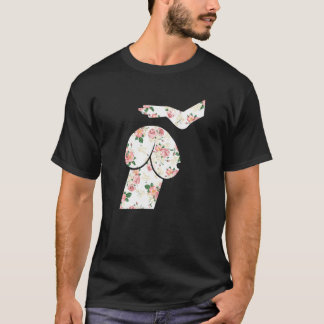 Dackel Petting Hand Blume Hund T-Shirt
