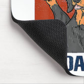 Dackel Pew Pew Vintag Mousepad (Ecke)