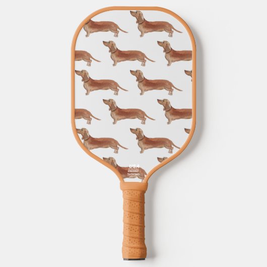 Dackel Pickleball Paddle (Vorderseite)