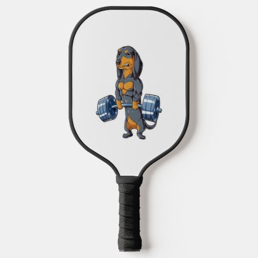 Dackel Pickleball Schläger (Vorderseite)