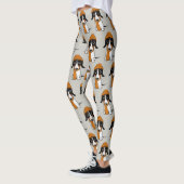 Dackel Piebalgs| Niedlicher Hipster Hund Gemustert Leggings (Links)
