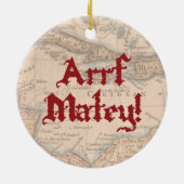 Dackel-Pirat Keramikornament (Hinten)