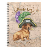 Dackel-Pirat Notizblock (Vorderseite)