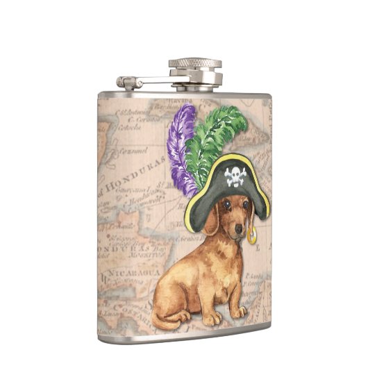 Dackel Pirate Flachmann (Rechts)