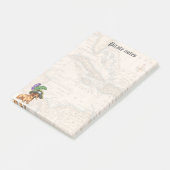 Dackel Pirate Post-it Klebezettel (angewinkelt)