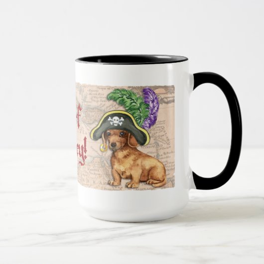 Dackel Pirate Tasse (Rechts)