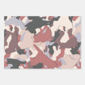 Dackel, Pit Bull und Shiba in Camouflage Muster Geschenkpapier Set (Vorderseite 3)