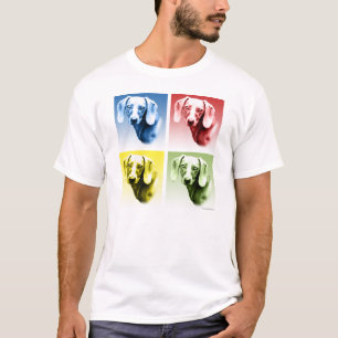 Dackel-Pop-Kunst T-Shirt