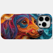 Dackel Portrait Case-Mate iPhone Hülle (Rückseite (Horizontal))