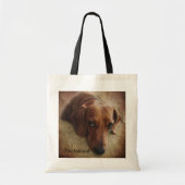 Dackel Portrait Tote Bag Tragetasche (Vorne)