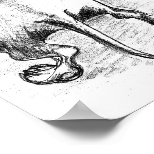 Dackel Poster (Ecke)