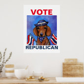 Dackel Poster (Küche)