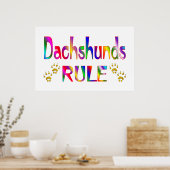 Dackel Poster (Küche)