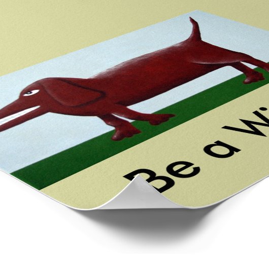 Dackel Poster (Ecke)