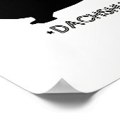 Dackel Poster (Ecke)