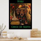 Dackel Poster (Küche)