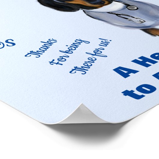 Dackel Poster (Ecke)