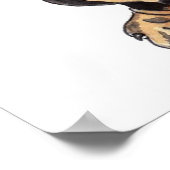 Dackel Poster (Ecke)