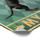 Dackel Poster Dein Hintern Napkins Mein Herr druck (Ecke)