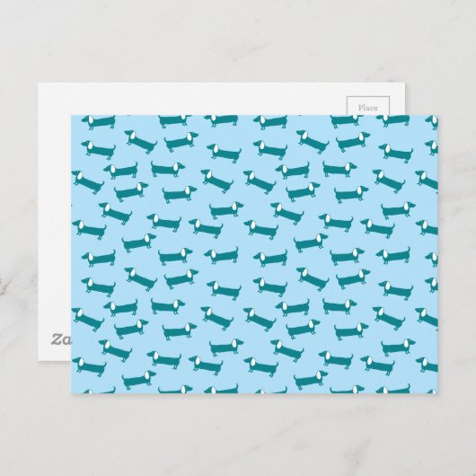 Dackel Postkarte (Vorne/Hinten)