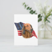 Dackel Postkarte (Stehend Vorderseite)