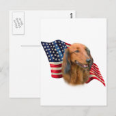 Dackel Postkarte (Vorne/Hinten)