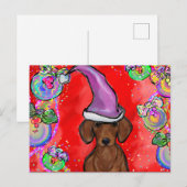 DACKEL POSTKARTE (Vorne/Hinten)